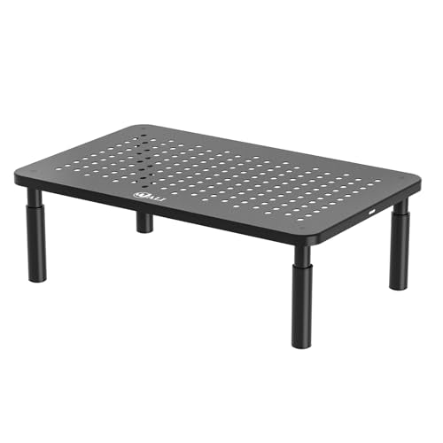 Modern WALI Computer Monitor Stand for Desk, Adjustable Laptop Riser, Set