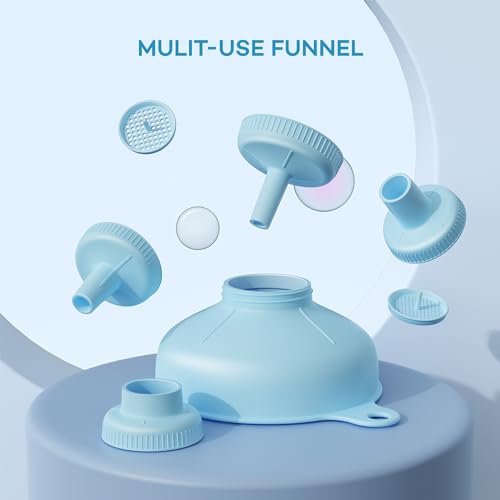 Smart Home Pisol Wide Mouth Versatile Funnel, Canning Funnels for Kitchen Use, Set