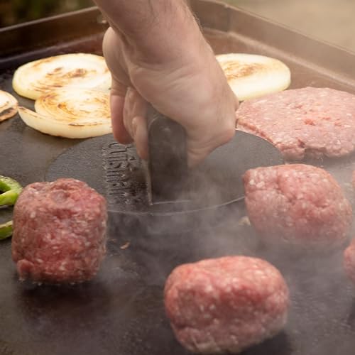 Classic Cuisinart 6.5" Cast Iron Smashed Burger Press, Round
