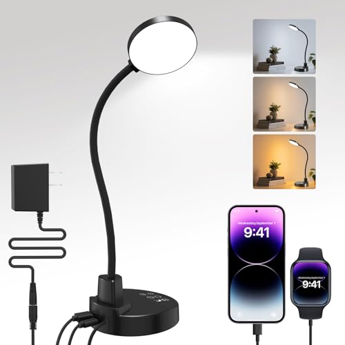 top-tier 15W LED Desk Lamp with USB Charging Essentials