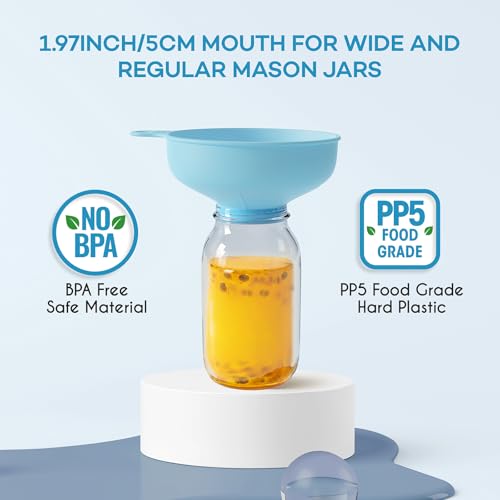 Smart Home Pisol Wide Mouth Versatile Funnel, Canning Funnels for Kitchen Use, Set