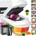 Modern 8 Blade All-in-1 Vegetable Chopper Mandoline Slicer with Container, Kit